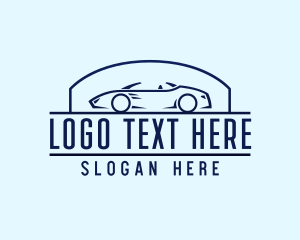 Racecar - Car Auto Detailing logo design