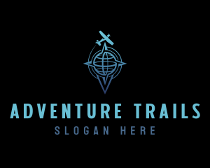 Travel Compass Adventure logo design