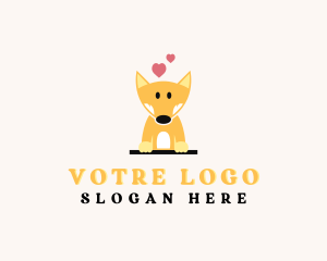 Corgi Dog Pet Clinic Logo