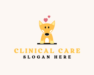 Corgi Dog Pet Clinic logo design