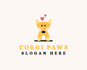Corgi Dog Pet Clinic logo design