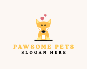 Corgi Dog Pet Clinic logo design