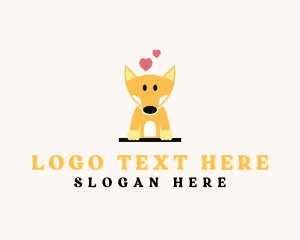 Heart - Corgi Dog Pet Clinic logo design