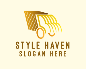 Trailer - Golden Truck Lines logo design