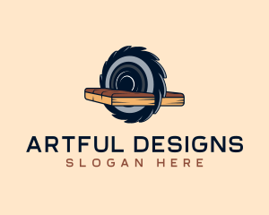 Illustration - Round Saw Cutter logo design