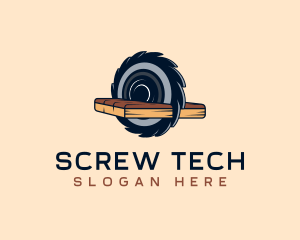 Round Saw Cutter logo design