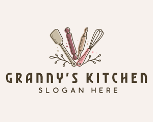 Baking Utensils Bakery logo design