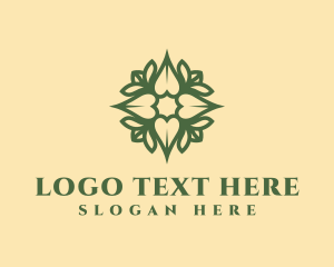 Massage - Flower Ornament Spa logo design