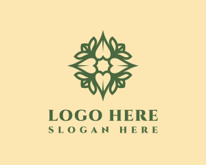 Therapist - Flower Ornament Spa logo design