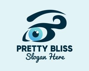 Pretty Blue Eyes logo design
