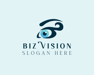 Pretty Blue Eyes logo design