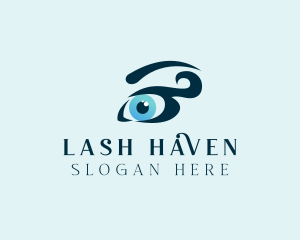 Pretty Blue Eyes logo design