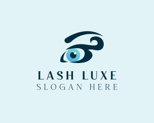 Pretty Blue Eyes logo design