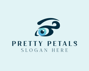 Pretty Blue Eyes logo design