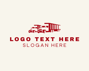 Truck Fleet Delivery Logo