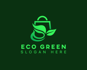 Biodegradable - Organic Shopping Bag logo design