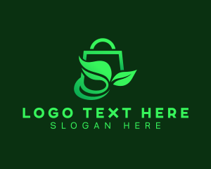 Green - Organic Shopping Bag logo design