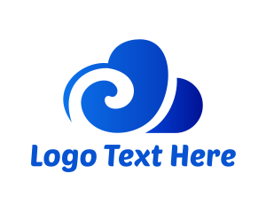Illustrative - Digital Cloud Data Network logo design