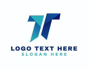 Digital Business Letter T Logo