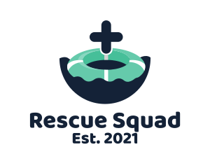 Rescue - Lifeguard Buoy Rescue logo design