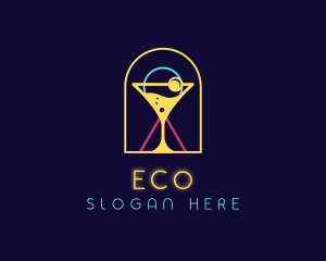 Liquor - Neon Cocktail Club logo design