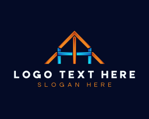 Roofing - Roofing Contractor Letter H logo design