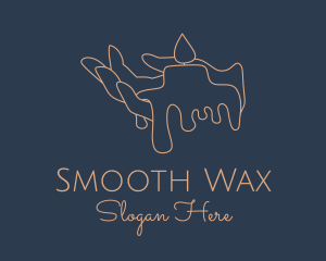 Wax - Melting Candle Wax logo design