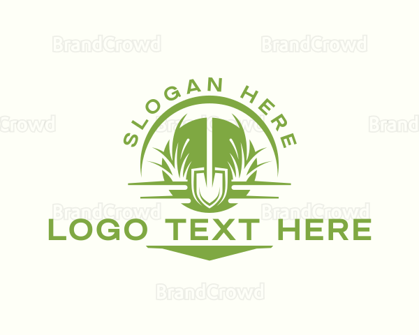 Landscaping Shovel Gardening Logo