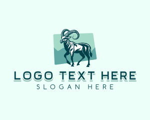 Goat - Switzerland Ibex Goat logo design