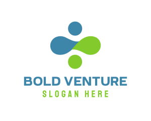 Venture - Abstract Human Group logo design