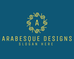 GeometricFlower Interior Designer logo design