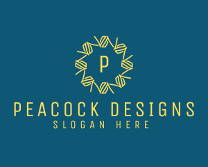 GeometricFlower Interior Designer logo design