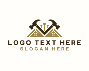 Construction - Home Hammer Carpentry logo design