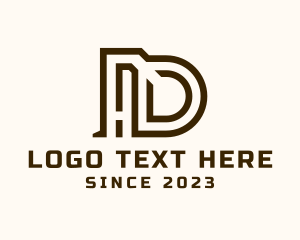 Land Developer - Office Building Letter D logo design