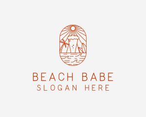 Beer Beach Bar logo design