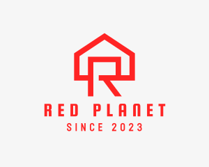 Red House Letter R logo design