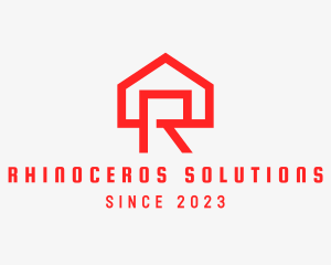 Red House Letter R logo design