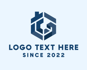 Leasing - Heaxagon Ribbon House logo design