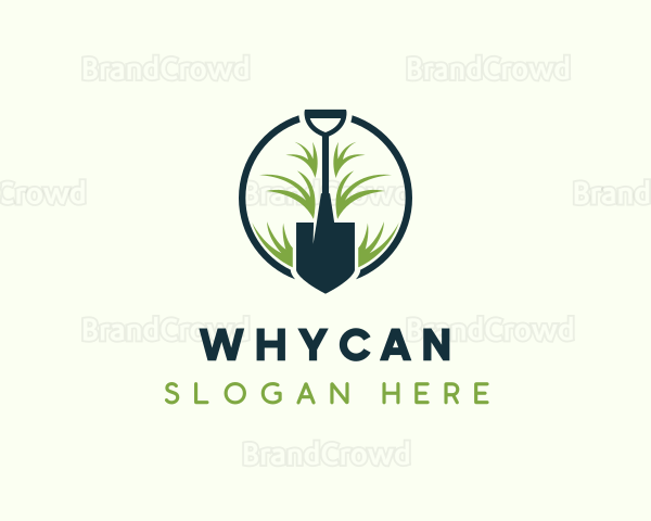 Lawn Shovel Landscaping Logo