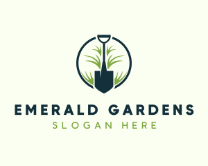 Lawn Shovel Landscaping logo design