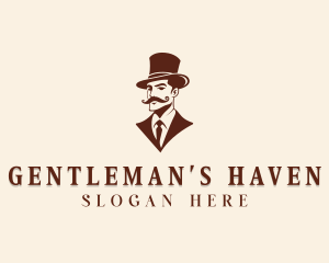 Hipster Fashion Gentleman logo design