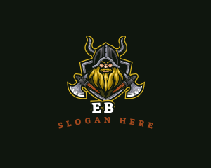 Barbarian Viking Warrior Logo