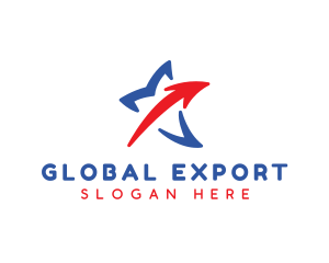 Export - Star Arrow Logistics logo design