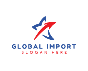 Import - Star Arrow Logistics logo design