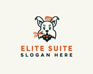 Dog Puppy Grooming logo design