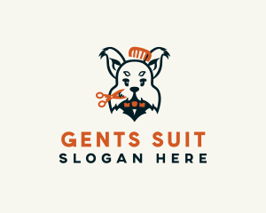 Dog Puppy Grooming logo design