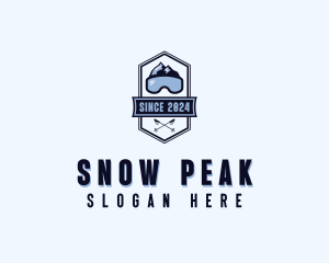 Skiing - Ski Snowboarding Tournament logo design