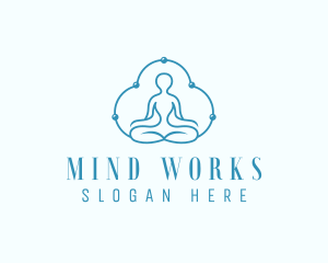 Mindfulness Yoga Meditation logo design