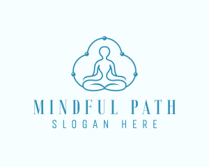 Mindfulness Yoga Meditation logo design