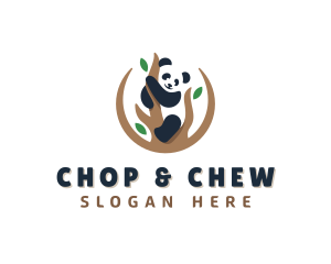 Cute Panda Branch Logo